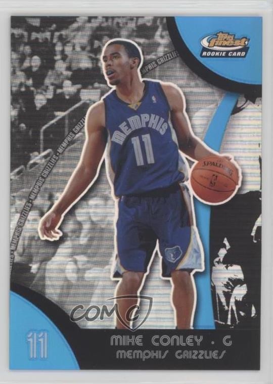 2007-08 Topps Finest Blue Refractor 115/199 Mike Conley #61 v9t