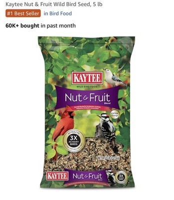 Kaytee Nut & Fruit Wild Bird Seed, 5 lb