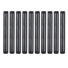 Paquete de 10 niubidos de 3/4 pulgadas x 8 acero maleable negro de 3/4"" x 8"" 