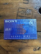 Cassette Tape Brand New/Old Stock Sony Hi-Fi Normal Bias 60 Minutes Sealed