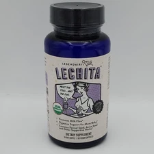 Legendairy Milk Lechita, Supports Milk Flow, Organic Fenugreek 60 Caps - 10 Day
