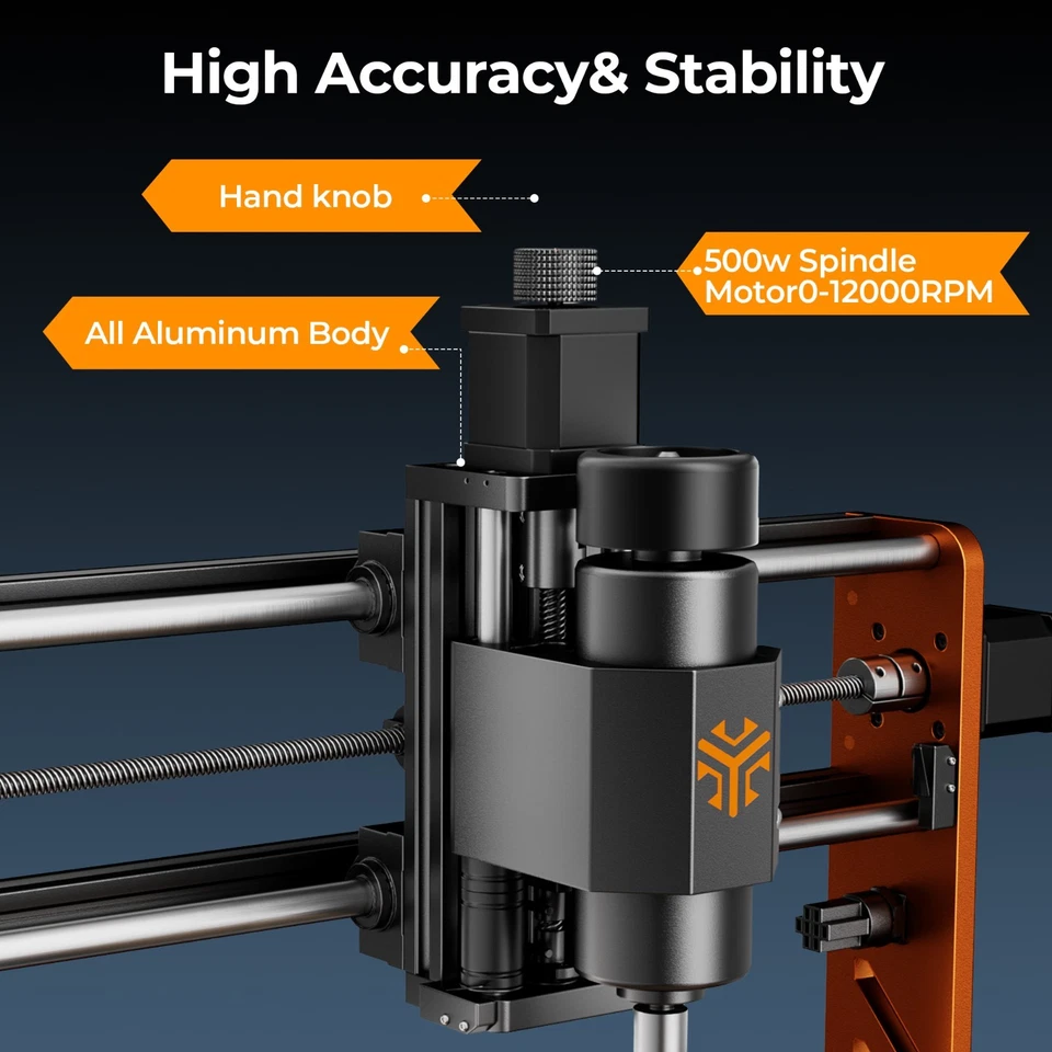 500W CNC Fräsmaschine ACMER 3018 CNC Router Maschine 300x180x78mm - Bild 2 von 4