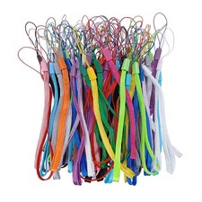 96 Pcs 7 Inch Colorful Hand Wrist Strap Lanyard Nylon String for USB Flash