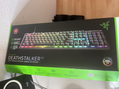 Razer DeathStalker V2 RGB Gaming-Tastatur verkabelt QWERTZ DE Schwarz