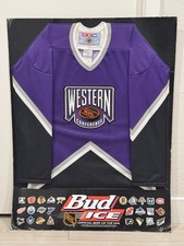 1994 NHL Western Conference All Star Jersey Mounted Bud Ice