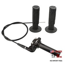 Twists Throttle Grip,Dirt Bike Grips with Throttle Cable and Handlebar Black