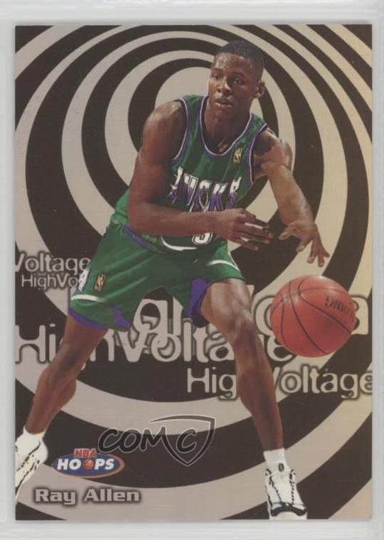 1997-98 NBA Hoops High Voltage Ray Allen #3HV HOF 2d0