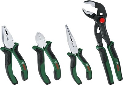 Bosch Zangen-Set, 4-teilig (hochwertige, präzise, langlebige Zangen: 160mm