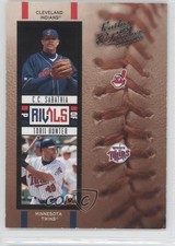 2005 Donruss Leather & Lumber Rivals /2000 CC Sabathia Torii Hunter #R-9 HOF 0l2
