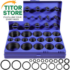 407 Pcs Universal SAE O Ring Assortment Kit  32 Inch Sizes Standard Black