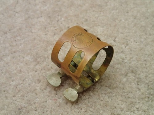 A. Page NY Vintage Saxophone Ligature User Item