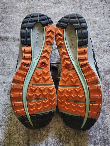 Salomon X-Scream City Trail Womens Size 9.5 low top Gray Orange Sneakers VGUC - Picture 4 of 5