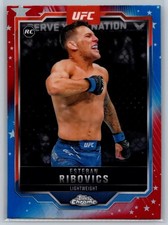 Esteban Ribovics 2025 Topps Chrome UFC Red & Blue Refractor Rookie #75!