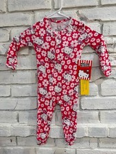 Hello Kitty Pink Bodysuit Pajamas, Size 12M