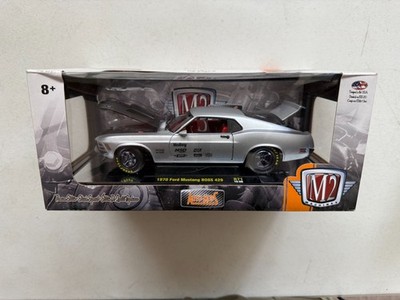 M2 1/24 Auto Mods R71 19-08 1970 Ford Mustang Boss 429 Silver - CHASE 1/500 D92