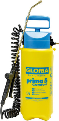 GLORIA Drucksprüher Prima 5 Comfort   5 L Gartenspritze Mit Spiralschlauch & Kom