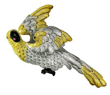 Emile Galle - Rare Antique Parrot Wall Pocket Vase- Signed Art Nouveau Novelty