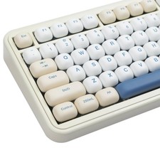 MOG Profile PBT Keycaps Set 140 Keys Dye Sublimation Cute Round Custom Keycap...
