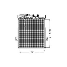 Re55139 Oil Cooler Condenser Fits John Deere Tractor 7200 7210 7400 7410 7510