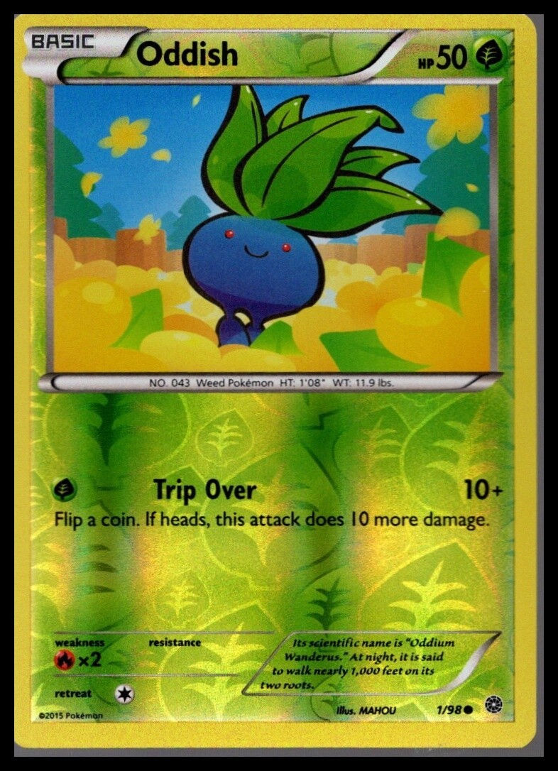 XY - Ancient Origins #1/98 Oddish Rev Holo