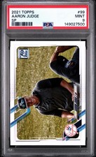 2021 Topps Aaron Judge #99 SP Image Variation PSA 9 Yankees