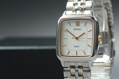 Vintage 1999 N MINT Seiko Spirit 7N01-5210 Square Quartz Mens