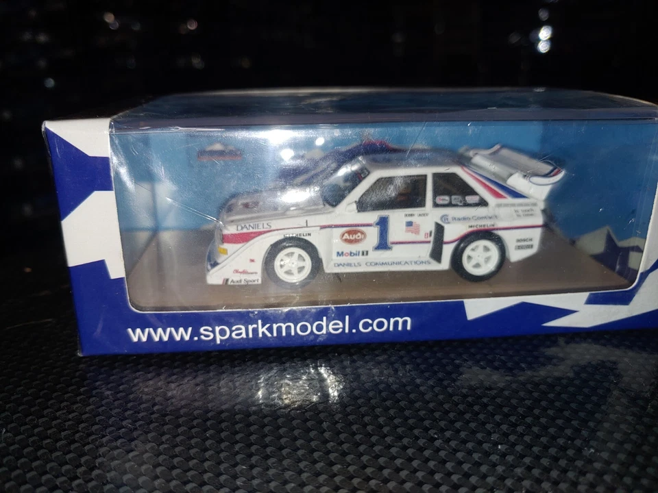 Spark Model 43pp86 AUDI QUATTRO S1 Bobby Unser WINNER PIKES PEAK 1986 -  1:43  - Immagine 4 di 4