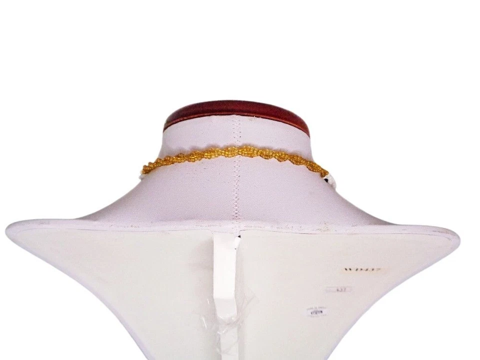 Collar amuleto de cuentas de semillas - Joyería de cuentas de semillas - Cartera de cuentas de semillas - Lindo mini bolso Foto 3 de 4