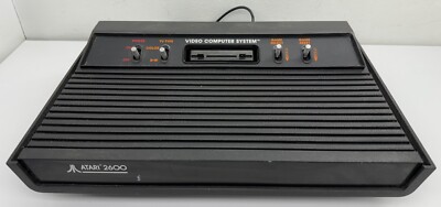 Vintage ATARI 2600 Darth Vader Video Computer System All Black Console UNTESTED