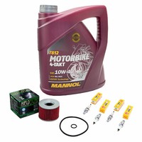 Inspektionspaket 4L ÖL FüR Kawasaki GPX 750 ZX750F 1987-1988 ÖLfilter+ZüNdkerzen