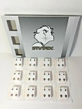  Studex Ear Piercing Earrings 12 Pair 4mm Stainless Steel Reg. Birthstone R213W