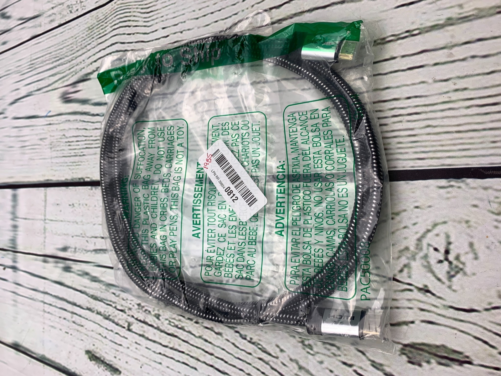 4K HDR HDMI Cable 6ft Braided 60Hz HDCP 2.2 18Gbps-image