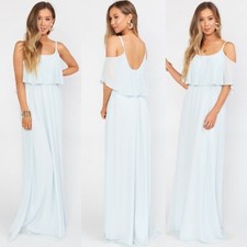 Show me Your MuMu NWT Caitlin Ruffle Maxi Dress M