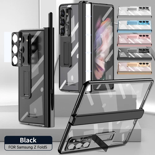 Magnetic Hinge Protector Case Screen Cover For Samsung Z Fold 6/5/4/3 with S Pen - Picture 3 of 69