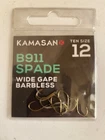 5 X PACKETS KAMASAN B911 WIDE GAPE SPADE END BARBLESS HOOKS. ALL SIZES RRP £1.90