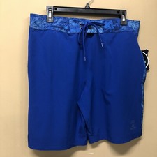 RealTree Fishing Men  s Size M Blue Board Shorts Swim Trunks NWT