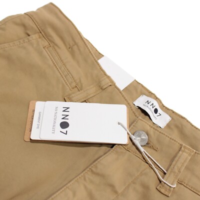 NN07 No Nationality NWT Chinos / Casual Pants Size 31 US In Beige Cotton Blend