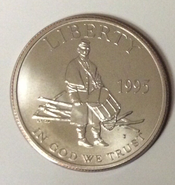 1995 S Civil War Battlefield Half Dollar Young Collector's Edition Commemorative