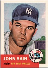 John Said New York Yankees 1953 Topps Archives