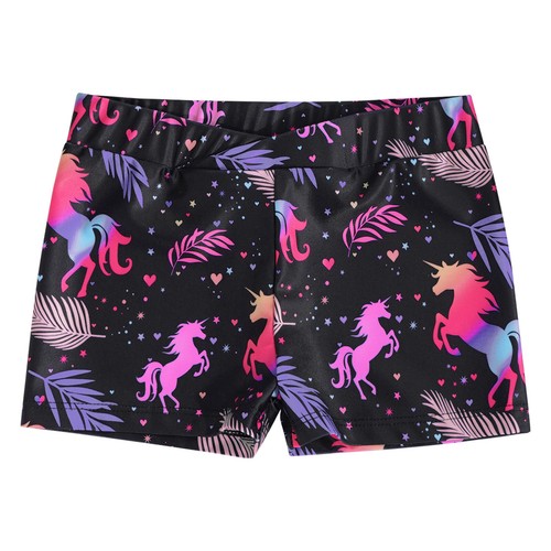 Kids Girls Boy-Cut Yoga Dance Shorts Gymnastics Sports Booty Bottoms Hot Pants - Picture 54 of 91