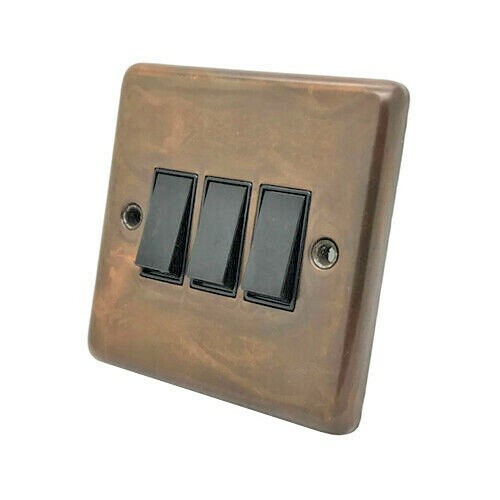 Aged Antique Copper Plug Sockets Light Switches Dimmers - Whole Range available - Picture 8 of 51