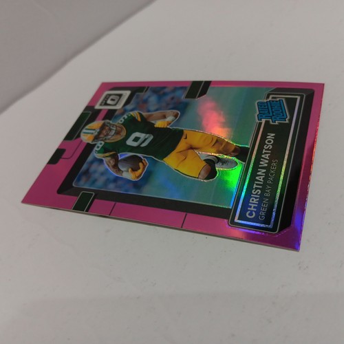 Christian Watson 2022 Donruss Optic Pink Prizm Rated Rookie #219 - Picture 11 of 13
