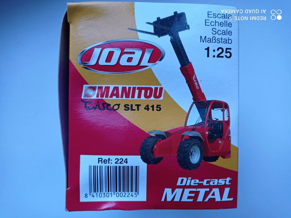 MANITOU avec fourche TWISCO  SLT 425 -  JOAL réf 224 -  échelle 1/25 - Photo 3/4