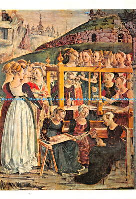 D061356 44100. Ferrara. The Weavers Detail. Francesco del Cossa. 1467. Ed. Cente