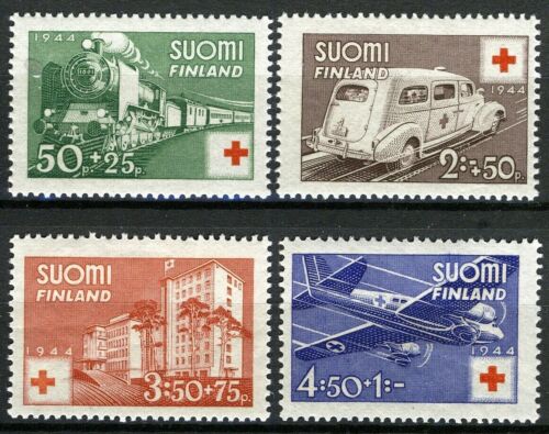 Finland 1944, Red cross set MNH, Mi 278-81 - Afbeelding 1 van 1