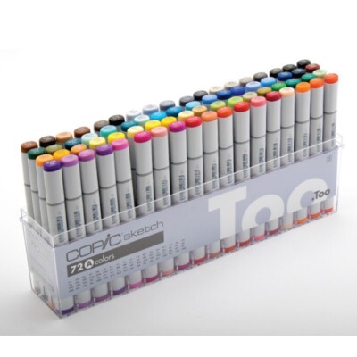Copic 72 Sketch Marker Set | A / B / C / D / E Options |  Dual-Tip Design