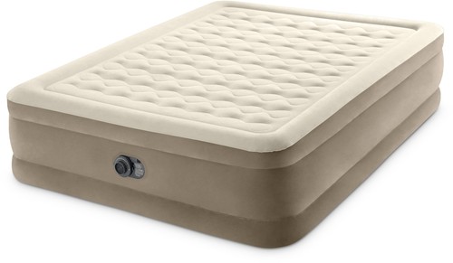 Intex Indoor Luftbett Queen Deluxe Ultra Plush 203x152x46 cm Pumpe 64428ND - Bild 3 von 6