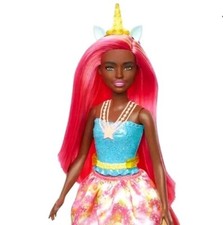 Barbie Dreamtopia Unicorn Doll Pink Yellow Hair Skirt Removable Unicorn
