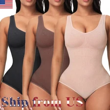Comfort Bodysuit Shapewear Compression Tummy Control Full Body Shaper Tank Tops