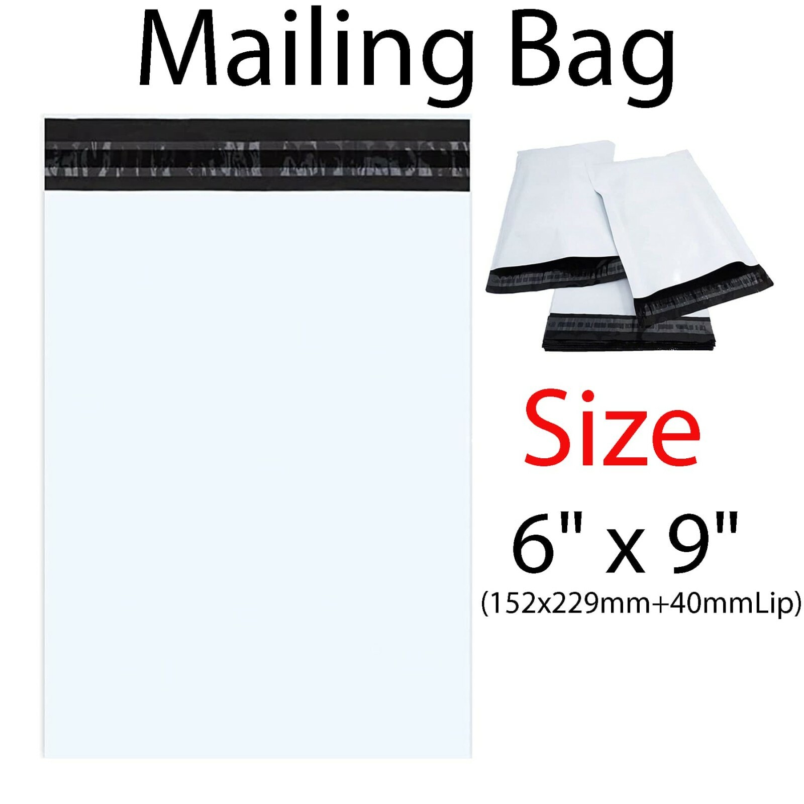 Premium Strong WHITE Plastic Mailing Postal Poly Pack Postage Bags UK